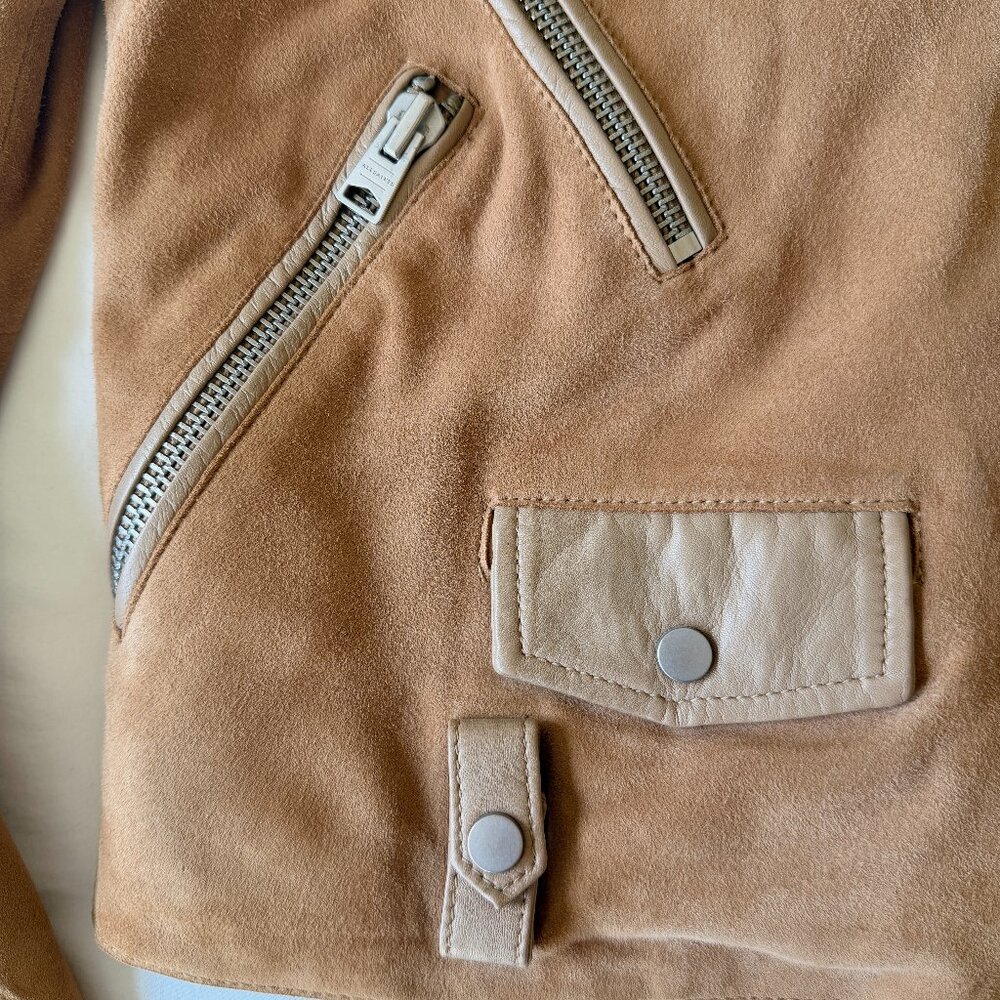 All Saints Richardson Suede Jacket - Picture 10 of 16
